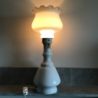 Нощна лампа с основа от фин порцелан, снимка 3 - Настолни лампи - 40178227