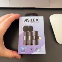 Безжичен микрофон ASILEX за iPhone, мини микрофон - 2 бр., снимка 7 - Аксесоари за Apple - 44512640