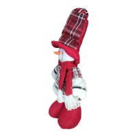 4144 Коледна фигура Снежко с разтягащи се крака 39-53см, снимка 5 - Декорация за дома - 42561666