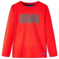 Детска тениска с дълъг ръкав, червена, 104（SKU:13100, снимка 1 - Детски тениски и потници - 44823615