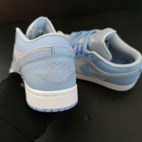 Nike Air Jordan 1 Low Blue Grey Soft Нови Оригинални Дамски Обувки Маратонки Размер 38 Номер 24см , снимка 4 - Маратонки - 40513489