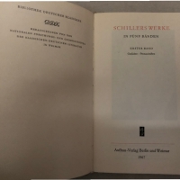 Schillers Werke in fünf Bänden, снимка 2 - Други - 36087873
