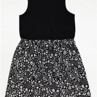 Детска черно-бяла рокля George 13-14 г., снимка 1 - Детски рокли и поли - 42013535
