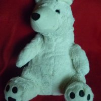 Плюшена бяла мечка, Плюшен бял мечок, снимка 1 - Плюшени играчки - 41529397