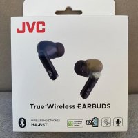 Нови безжични слушалки 12 часа батерия черни JVC HA-B5T True Wireless Bluetooth , снимка 4 - Bluetooth слушалки - 41949017