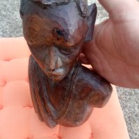 Африканска дървена скулптура ръчно резбована, снимка 7 - Антикварни и старинни предмети - 41248692