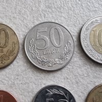 Монети. Албания. 1, 5, 10, 20, 50 и 100 леке. 6 бр., снимка 2 - Нумизматика и бонистика - 42314950
