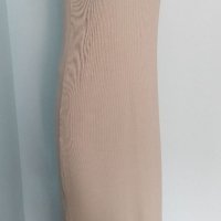 "Zara" резедава рипсена памучна рокля, унивресален размер / колие тип чокър , снимка 2 - Рокли - 41747611