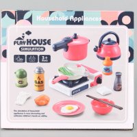 Детски комплект котлон с посуда и продукти, снимка 3 - Играчки за стая - 39191622