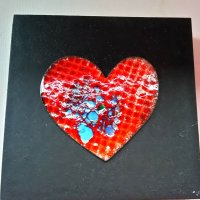 Декоративни мини пана с релефни сърца, снимка 4 - Декорация за дома - 42115678