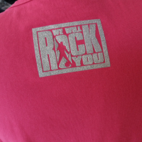 -15% Розова тениска със сребрист надпис и на гърба, снимка 4 - Тениски - 36324354