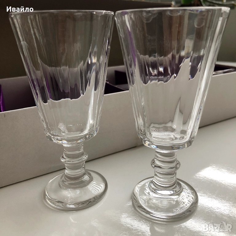 Комплект оригинални руски кристални чаши за водка - 6 бр., снимка 1