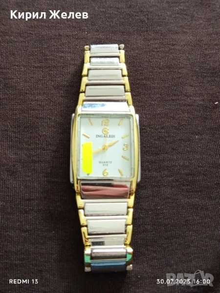 УНИСЕКС ЧАСОВНИК INGALEIS за части ремонт верижка 43141, снимка 1