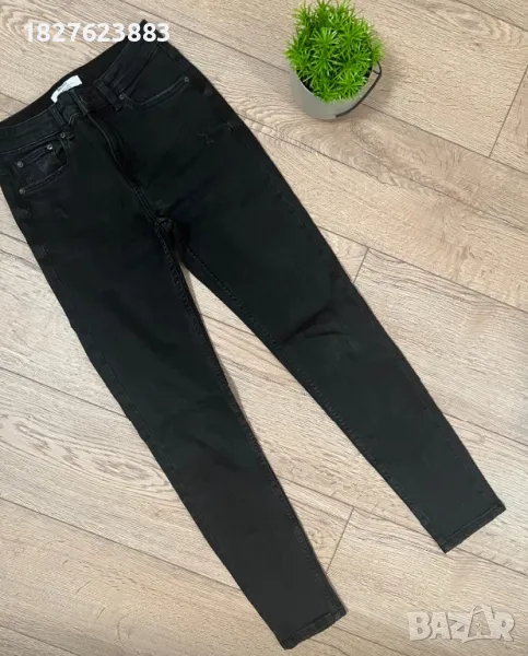 Черни еластични дънки XS размер, снимка 1