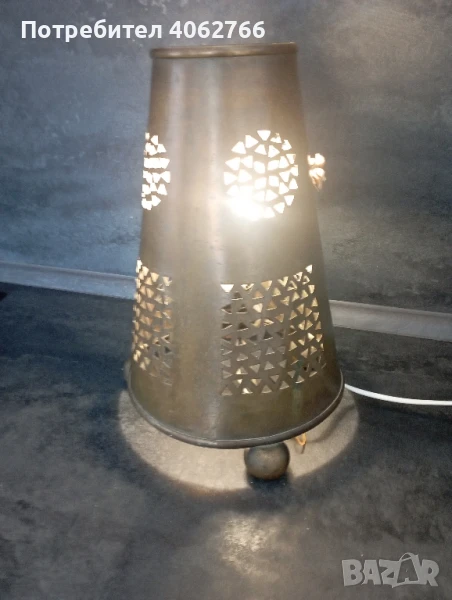 месингова лампа рядка, снимка 1