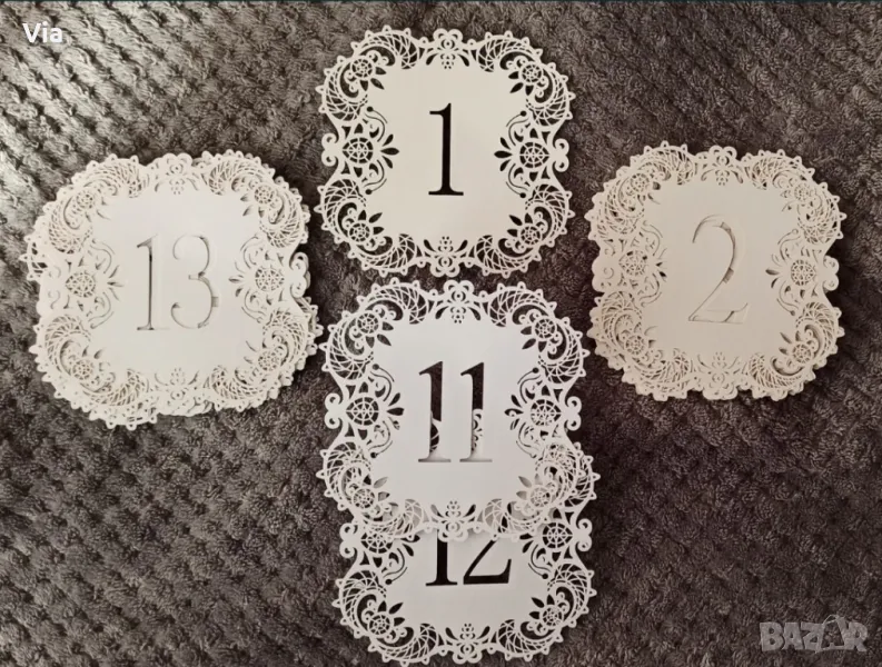 Номерца за украса на маса , снимка 1