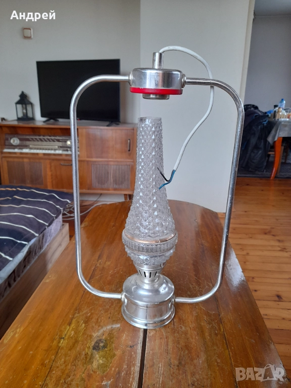 Стара декоративна лампа полилей, снимка 1