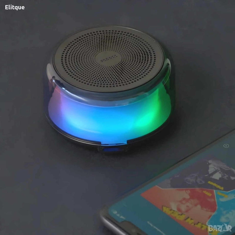 Безжичен високоговорител с цветни светлини AS-BS20, снимка 1