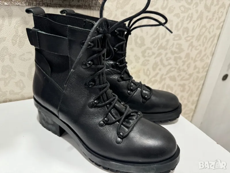 ZARA боти,40 номер естествена кожа, снимка 1