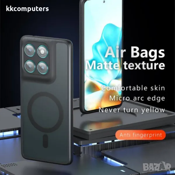 Motorola Edge 60 Pro Motorola Edge 60 Pro – Хибриден PC + TPU Удароустойчив Калъф с MagSafe и Протек, снимка 1