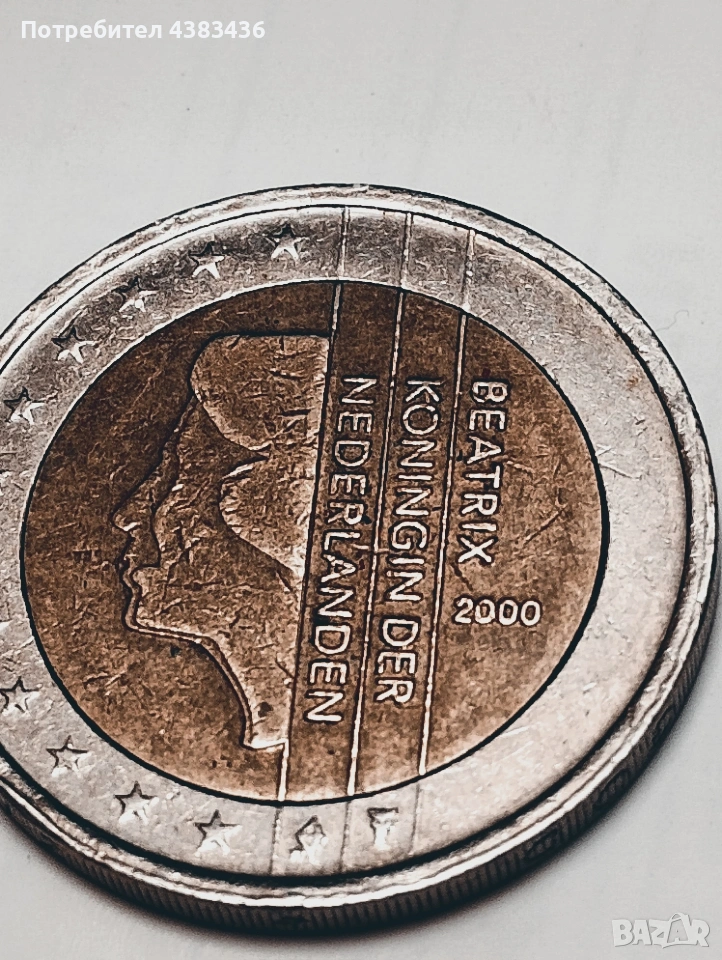 монета от 2 евро от 2000г, снимка 1