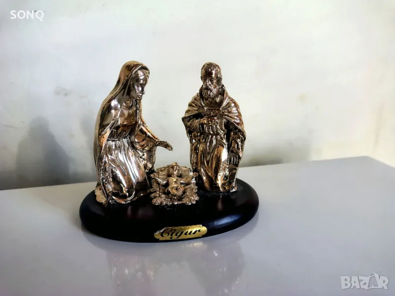 Уникално Красива Посребрена Фигура-Рождество Христово, снимка 1