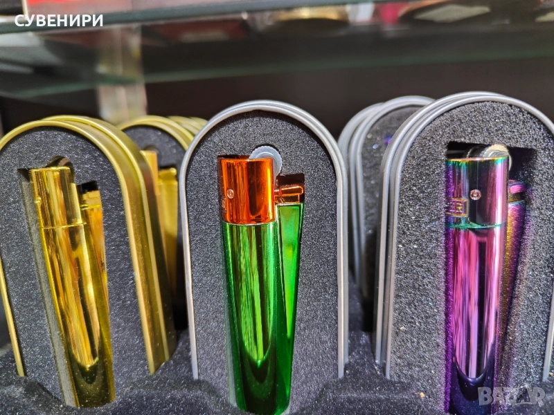 Метална запалка клипер с кутия, снимка 1