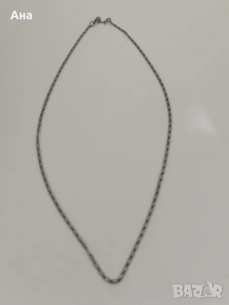 Маркиран сребърен синджир , снимка 1