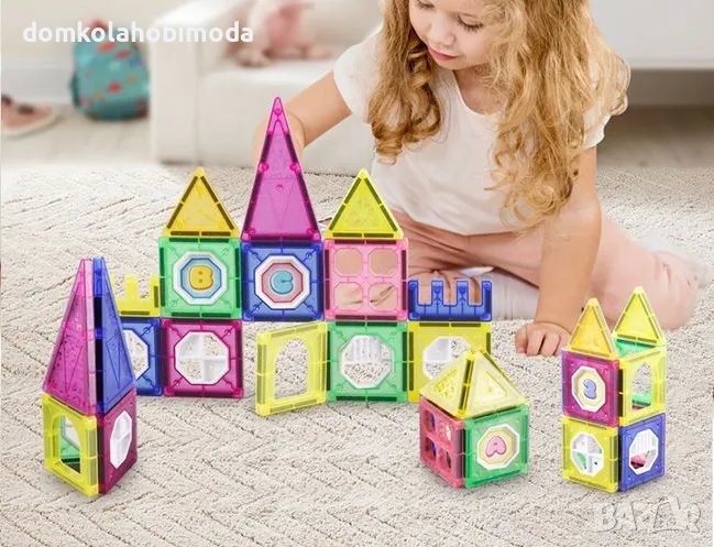 Магнитен конструктор, 34 части, снимка 1