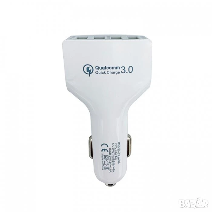 USB зарядно за кола с 4 порта, снимка 1