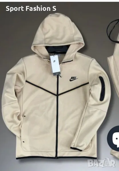Мъжки екип Nike Tech Fleece Beige, снимка 1