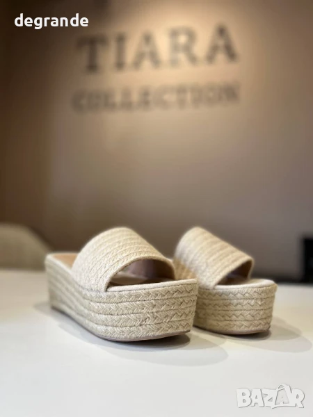 Дамски чехли на платформа , снимка 1