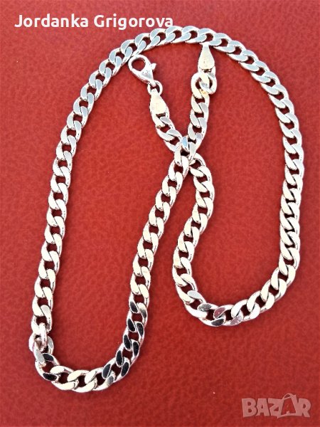 Позлатен сребърен ланец, снимка 1