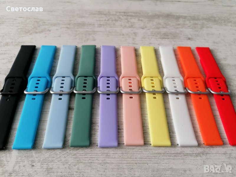 Силиконови каишки за Samsung watch, Huawei 20 мм, снимка 1