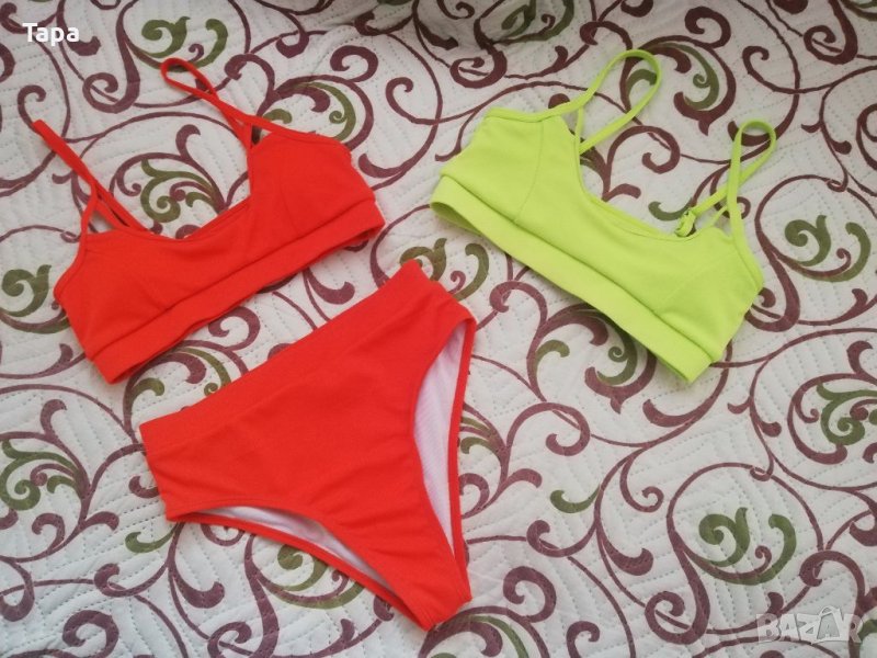 Бански рипс с висока талия, снимка 1