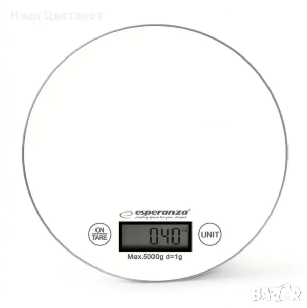 Кухненска везна Esperanza EKS003W,5кг, снимка 1