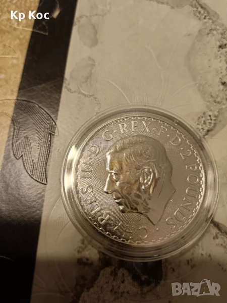 Сребърна монета Британия 1 оz 9999 Великобритания 2025, снимка 1