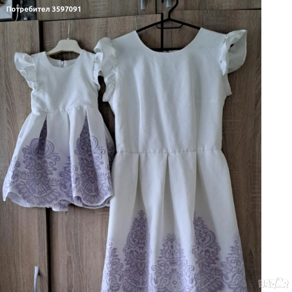 Еднакви рокли за мама и бебе, снимка 1