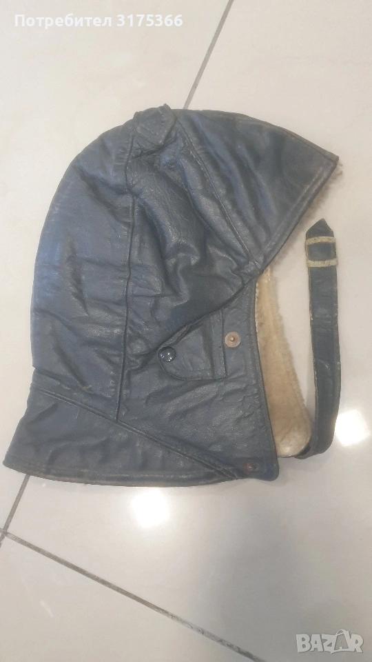 Зимна кожена пилотска шапка Luftwaffe 3 Райх 1930, снимка 1