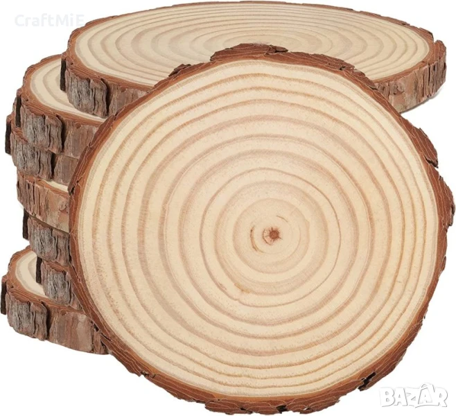 Шайба от дърво- 9,00 - 10,00 см, снимка 1