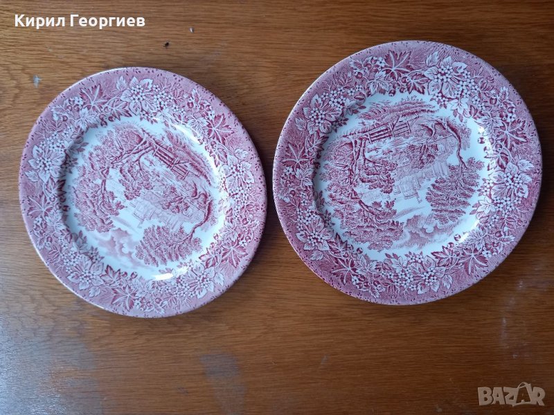 Две Английски порцеланови чинии , снимка 1