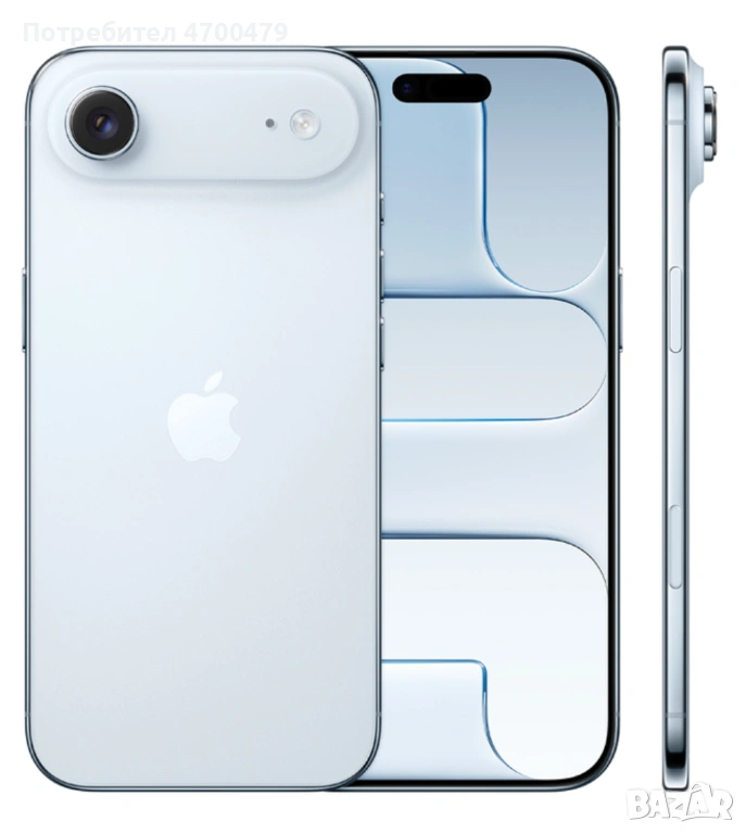 Apple iPhone Air, Sky Blue, 256GB, RAM 12 GB, 48 MP, 5G, снимка 1