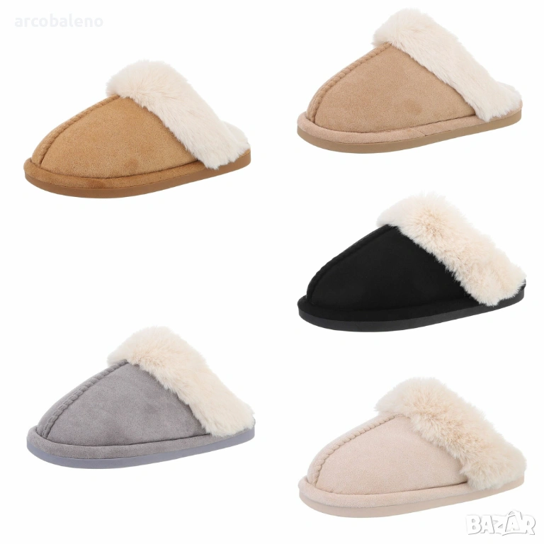 Дамски зимни домашни чехли, 5цвята , снимка 1