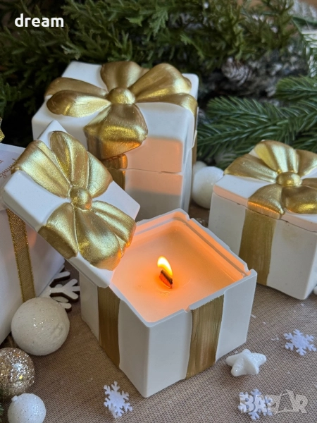 Коледни свещи “подарък”, снимка 1