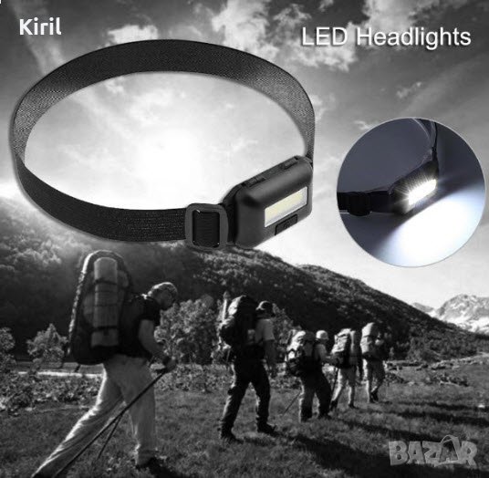LED челник фенер за глава , риболов туризъм къмпинг, снимка 1