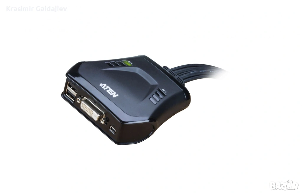 ATEN 2-портов USB DVI KVM превключвател, снимка 1