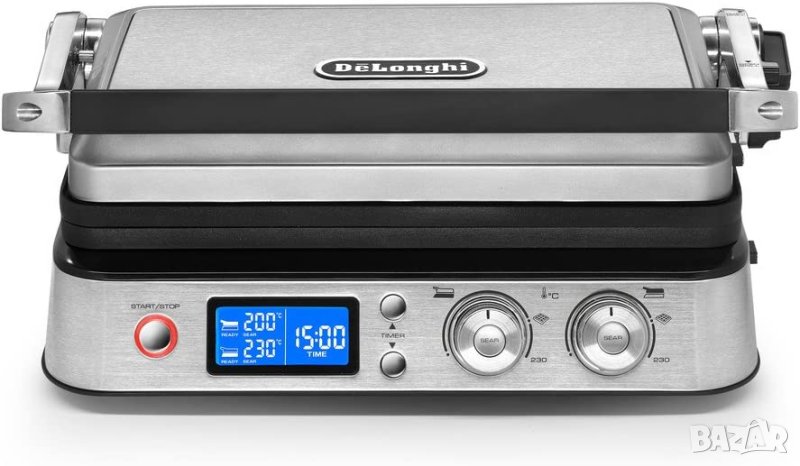 Електрическа скара Delonghi CGH1020D, 1800 W, 6 програми, LED дисплей, Термостат, Свалящи се плочи, снимка 1