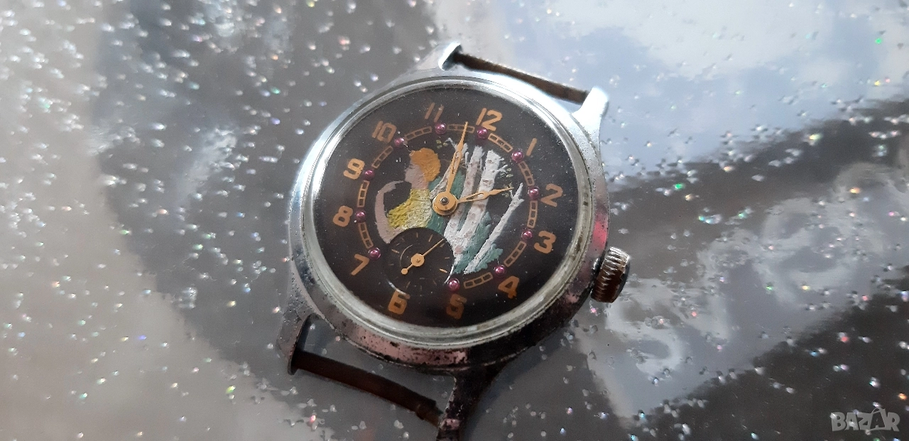 Рядък Руски механичен часовник Нева, снимка 1