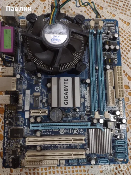 Дъно Gigabyte GA-G41MT-ES2L с процесор, снимка 1