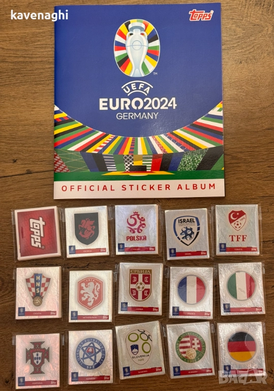 Продавам: Topps EURO 2024 празен албум + всички стикери, снимка 1
